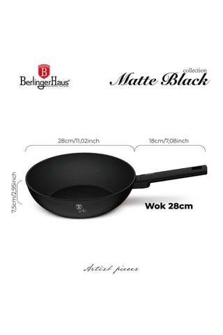 Wok Matte Black – 28 cm – 3,2 l