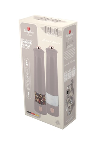 Macinapepe e sale elettrico in acciaio inossidabile e ceramica