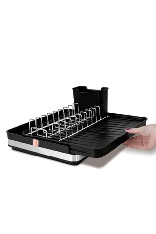 Scolapiatti in acciaio inox Black Rose - 36,6 x 29,8 x 13 cm