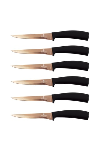 6 coltelli da bistecca in acciaio inossidabile - 11,5 cm