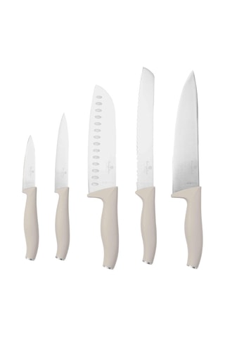 6 coltelli e supporto magnetico in legno di acacia