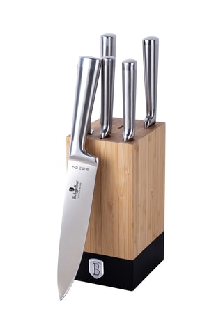 Blocco 6 pezzi in acciaio inossidabile