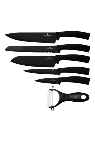 5 coltelli e pelapatate in acciaio inossidabile e ceramica Blaumann
