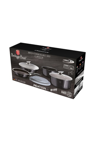 Batteria da cucina Metallic Line Carbon Pro – 9 pezzi
