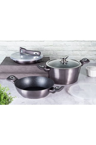 Batteria da cucina Metallic Line Carbon Pro Edition - 6 pezzi