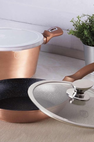 Batteria di pentole Metallic Line Rose Gold - 4 pezzi
