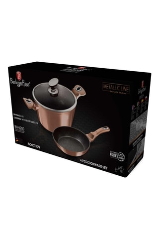 Batteria di pentole Metallic Line Rose Gold - 4 pezzi