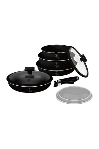 Batteria di pentole Matt Black Collection - 9 pezzi