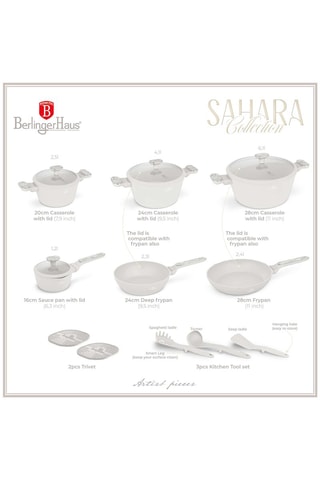 Batteria di pentole Sahara Nordic - 15 pezzi