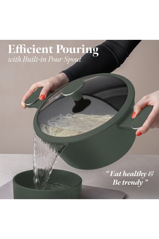 Batteria di pentole Matte Green – 10 pezzi