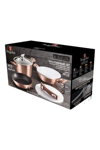 Batteria di pentole Metallic Line Rose Gold – 7 pezzi