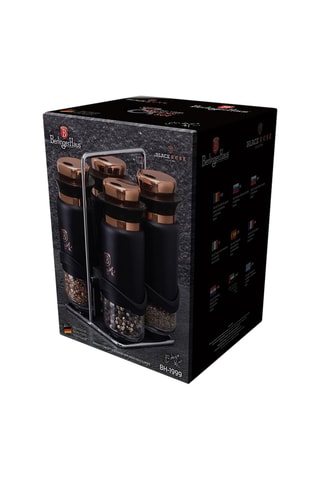 Set portaspezie in acciaio inossidabile Black Rose Collection