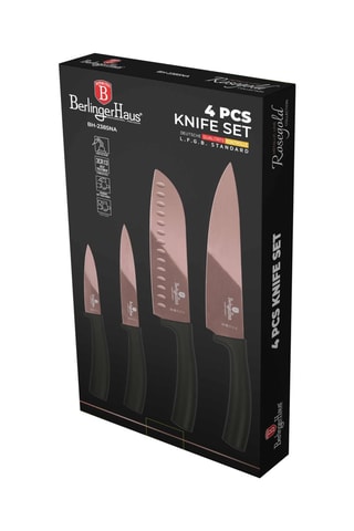 4 coltelli in acciaio inossidabile Metallic Line Rose Gold