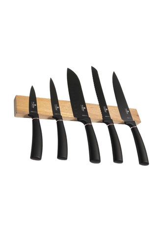 6 coltelli in acciaio inossidabile Black Rose