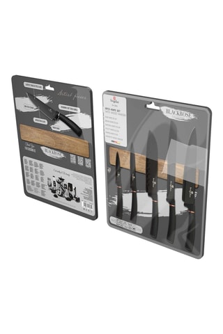 6 coltelli in acciaio inossidabile Black Rose