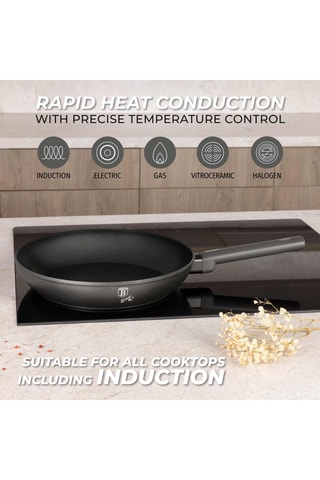 3 padelle Matt Anthracite - 20/24/28 cm - 1/1,7/2,4 l