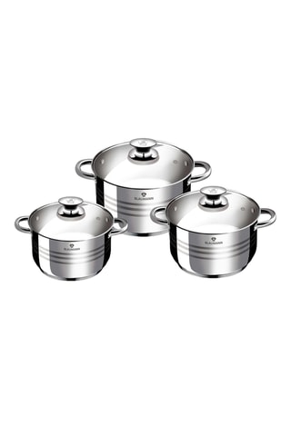3 casseruole con coperchi in acciaio inossidabile Blaumann - 16/18/20 cm - 1,9/2,6/3,6 l