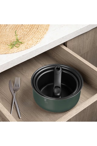 Batteria di pentole Matte Green - 13 pezzi