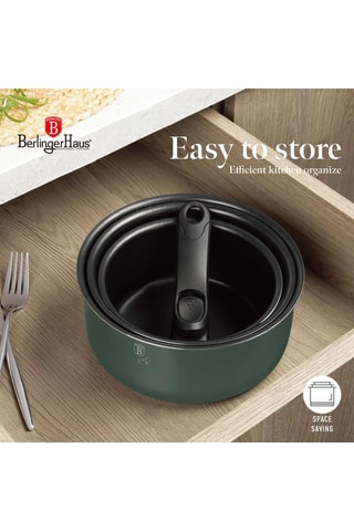 Batteria di pentole Matte Green - 13 pezzi