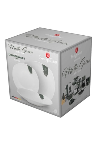 Servizio di piatti in porcellana Matte Green - 18 pezzi