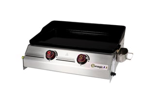Plancha au gaz SO PREMIUM 2 FEUX 2 brûleurs - Argenté