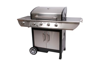 Barbecue à gaz avec 4 brûleurs Brisbane - Argenté