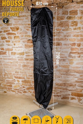 Hoest voor Hangparasol - 70 x 250 cm