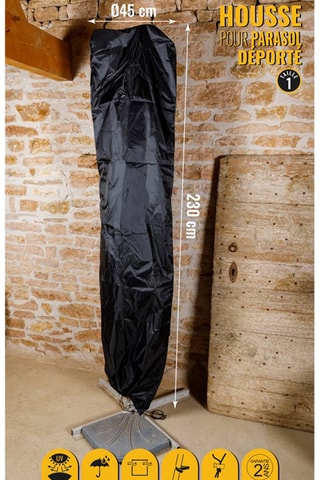 Hoest voor Hangparasol - 45 x 230 cm