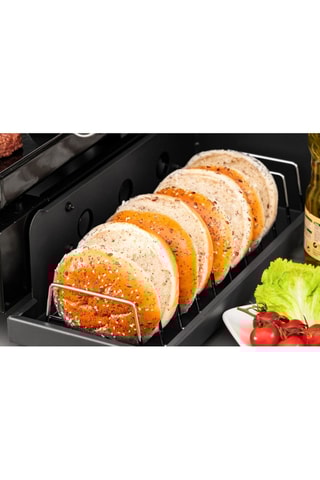 Plancha op Gas - 2 Branders - 52 x 37,5 cm