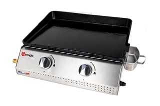 Plancha op Gas Vera 200 2 Branders - 5,3 kW - Zilverkleurig