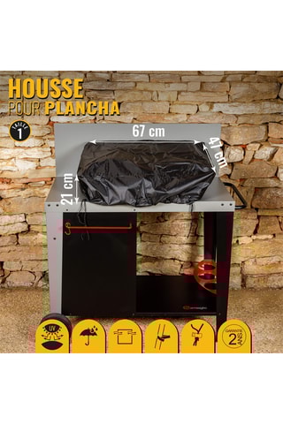 Beschermhoes voor Plancha - 67 x 47 x 21 cm