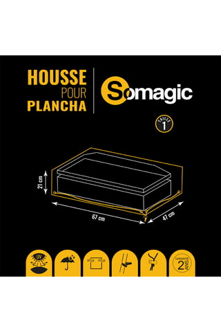 Beschermhoes voor Plancha - 67 x 47 x 21 cm
