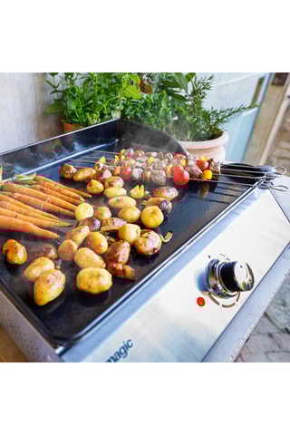 Elektrische Gietaluminium Plancha - 2000 – 2200 W -  62 x 45,5 x 20 cm