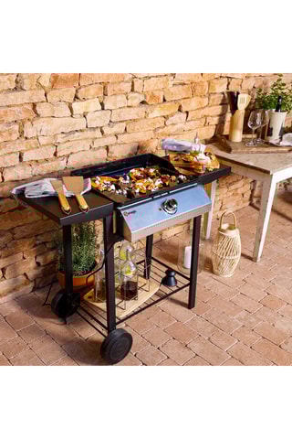 Plancha électrique en fonte - 105 x 51 x 84 cm