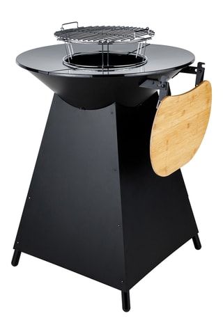 Barbecue au bois en fonte - 107 x 72 x 105 cm