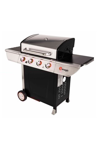 Barbecue au gaz en acier inoxydable - 14 kW - 150 x 57,5 x 115,5 cm