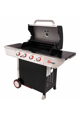 Barbecue au gaz en acier inoxydable - 14 kW - 150 x 57,5 x 115,5 cm
