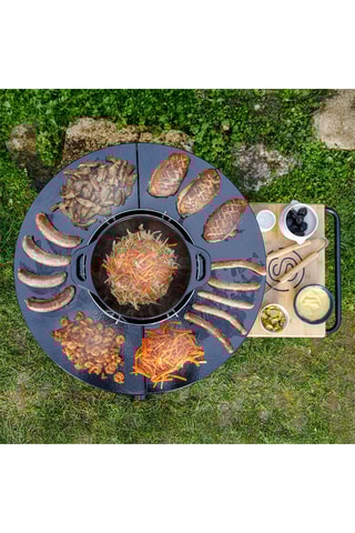 Barbecue au gaz en fonte - 9 kW - 107,5 x 78 x 98,5 cm