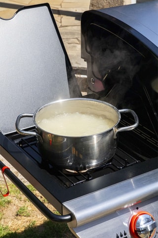 Barbecue gaz en acier inoxydable - 14 kW - 150 x 57,5 x 115,5 cm