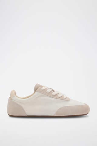 Tennis suède lacets - Blanc