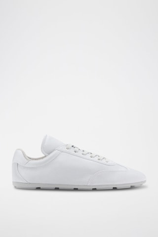 Tennis satinées lacets - Argenté