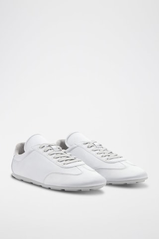 Tennis satinées lacets - Argenté