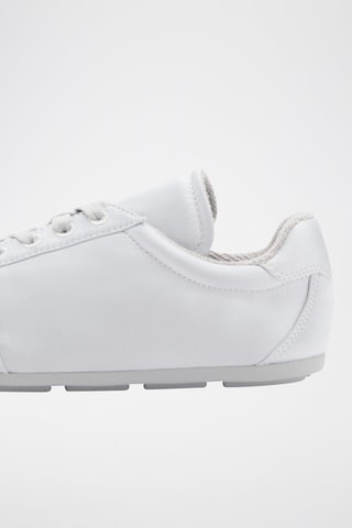 Tennis satinées lacets - Argenté