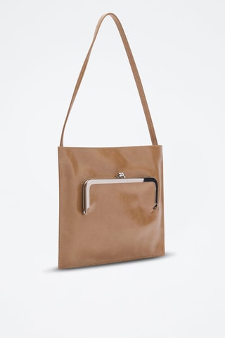 Sac porté épaule poche pochette - Marron