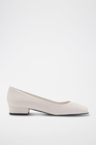 Chaussures cuir pointues ouvertes - Blanc