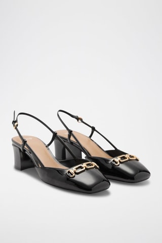 Chaussures talon maillons - Noir