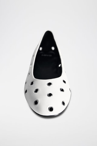 Ballerines perforées - Blanc