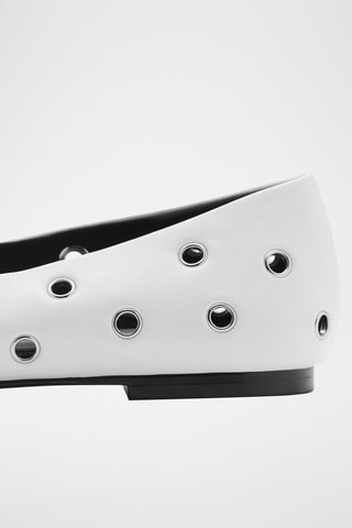 Ballerines perforées - Blanc