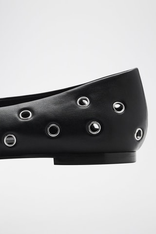 Ballerines perforées - Noir