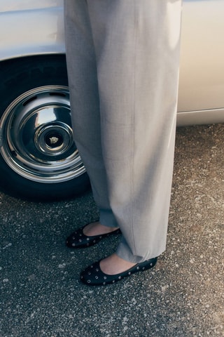 Ballerines perforées - Noir